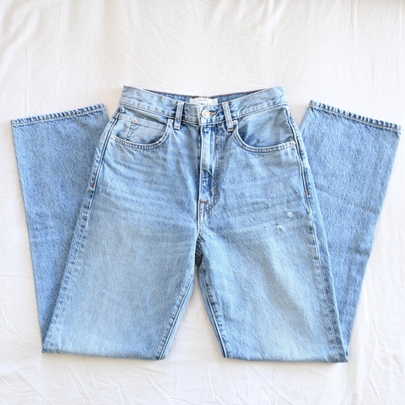 SLVRLAKE London High Rise Straight Leg Jeans in Heartache Wash Size 26 - Picture 1 of 12
